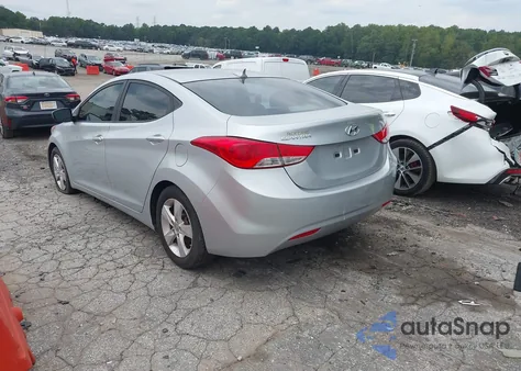 2013 Hyundai Elantra Gls z USA, uszkodzony, nr VIN 5NPDH4AE5DH355797